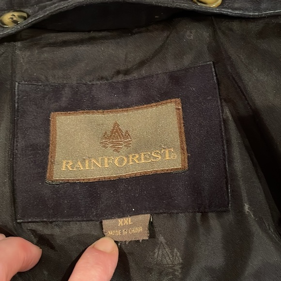 Man’s jacket fall/winter. Rainforest. XXL.  Brown leather color . - Picture 4 of 7